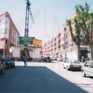 Obras de ensanche de la Calle del Foso, en Aranjuez