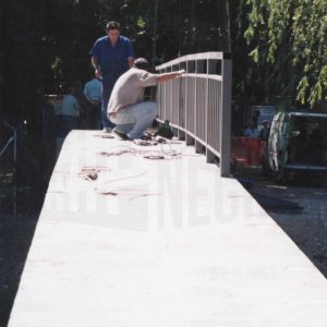 Obras de construcción del nuevo puente de El Castillo, en Aranjuez