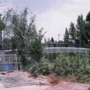 Obras de construcción del nuevo puente de El Castillo, en Aranjuez