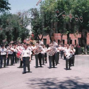 Banda de Música Municipal en la procesión de San Fernando, en Aranjuez