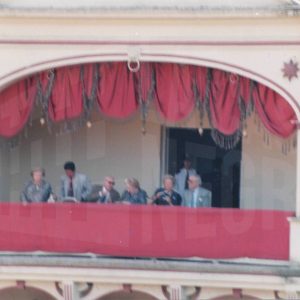Palco presidencial en la corrida de toros del 30 de mayo en Aranjuez