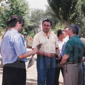 El alcalde Aranjuez y su concejal de deportes en el xxIV Raphel Nacional del Tajo en Aranjuez