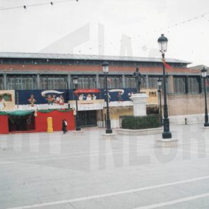 Decoración navideña en la Plaza de la Constitución en Aranjuez