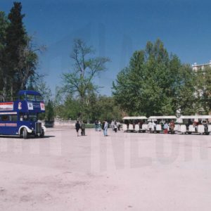 Transportes turísticos en la Plaza de Parejas de Aranjuez