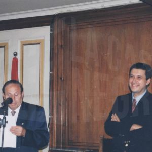 Acto de entrega de la Medalla de Bronce al Mérito Deportivo de la Real Federación Madrileña de Natación a Antonio Talavera Palazón en el  Ayto. de Aranjuez.