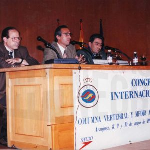 Primera jornada del I Congreso Internacional de Columna Vertebral y Medio Acuático en el Centro Cultural Isabel de Farnesio en Aranjuez