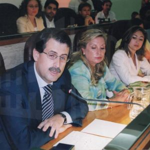 Varios concejales del Partido Popular en el acto de constitución de la nueva Corporación Municipal tras las elecciones de mayo de 2003