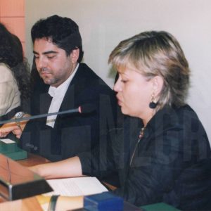Intervención de Pilar Quintana, concejal de A.C.I.P.A., en el acto de constitución de la nueva Corporación Municipal tras las elecciones de mayo de 2003 en Aranjuez