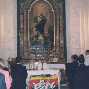 Misa en la Capilla del Palacio Real de Aranjuez