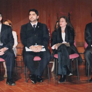 Varios concejales durante el Pleno Extraordinario por el  25 aniversario de la Constitución en Aranjuez