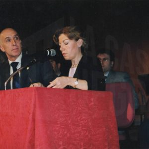 El Alcalde, Jesús Dionisio, la portavoz del PSOE y la Secretaria General del Ayuntamiento  durante el Pleno Extraordinario por el 25 aniversario de la Constitución en Aranjuez