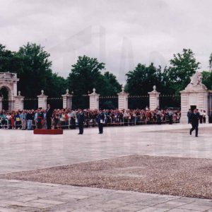 El Director de la Guardia Civil, durante el acto de despedida a los tenientes cadetes en Aranjuez