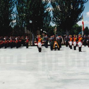 Guardias civiles, durante el acto de terminación del curso de la academia en Aranjuez