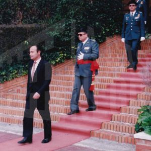 El Director General de la Guardia Civil durante el acto de toma de posesión como Director de la Academia de Aranjuez del Coronel Rafael Yuste Martínez