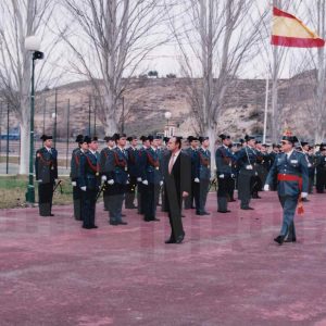 El Director General de la Guardia Civil, durante el acto de toma de posesión como Director de la academia del Coronel Rafael Yuste Martínez en Aranjuez