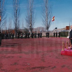 El Director General de la Guardia Civil durante el acto de toma de posesión como Director de la Academia de Aranjuez del Coronel Rafael Yuste Martínez