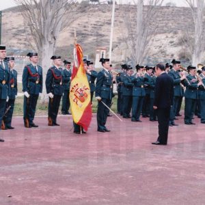 El Director General de la Guardia Civil durante el acto de toma de posesión como Director de la Academia de Aranjuez del Coronel Rafael Yuste Martínez