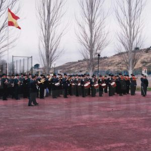 Banda de música de la Guardia Civil durante el acto de toma de posesión como Director de la Academia de Aranjuez del Coronel Rafael Yuste Martínez