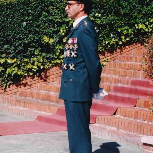 El Coronel Director de la Academia de Oficiales de la Guardia Civil, Juán José Gómez Bodero, en la Fiesta de la patrona de la Guardia Civil en Aranjuez