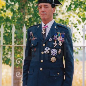 El Director de la Academia de la Guardia Civil de Aranjuez, José Fernando Abós Coto, durante un acto