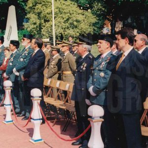 Autoridades en un acto en la Academia de la Guardia Civil en Aranjuez
