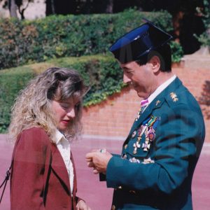 Ceremonia de condecoración en la Academia de la Guardia Civil de Aranjuez