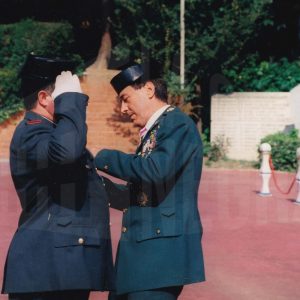 Ceremonia de condecoración en la Academia de la Guardia Civil de Aranjuez