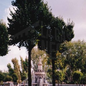 Fuente de Venus (o de la Mariblanca) desde la Calle Florida en Aranjuez