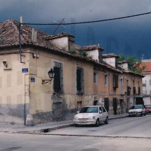 Calle Postas esquina a Calle de la Naranja, al fondo Carrera Andalucía en Aranjuez