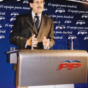 Alocución de José Mª Cepeda Barros, Alcalde de Aranjuez, en un mítin del Partido Popular en Aranjuez