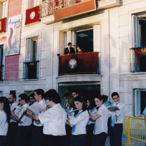 Actuación de la Banda de la Escuela Municipal de Música Joaquín Rodrigo tras el Pregón de las Fiestas de San Fernando