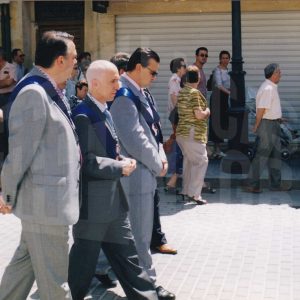 Varios concejales en la Procesión de San Fernando en Aranjuez