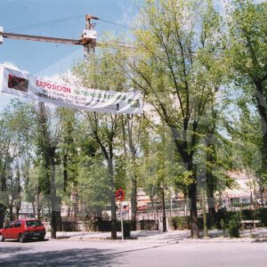 Banderola en la Calle Infantas en Aranjuez