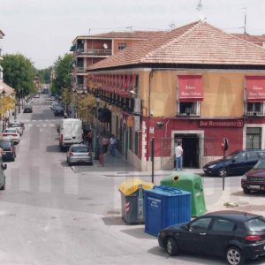 Vista de la Calle Stuart de Aranjuez desde la Plaza de Toros