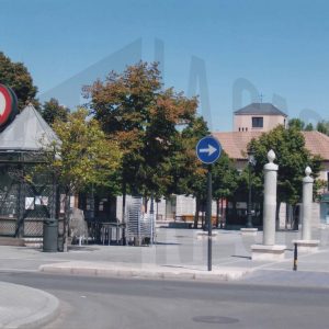 Vista parcial de la Plaza  de la Constitución de Aranjuez
