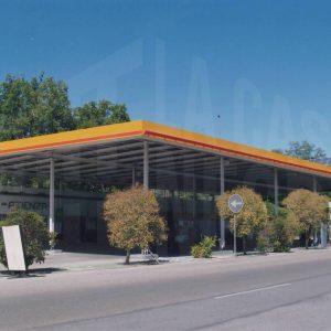 Antigua gasolinera de Atienza en Aranjuez