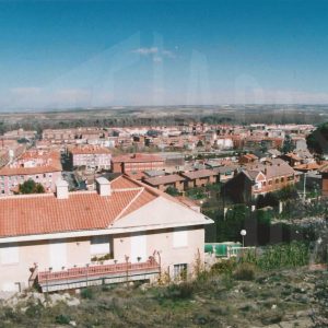 Vista aérea de la zona este de Aranjuez desde el barrio del MIrador