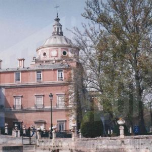 Torre norte del Palacio Real y Jardín de la Reina, junto al Jardín de la Isla, en Aranjuez