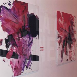 Varias obras de la exposición de Luis Feito en Aranjuez