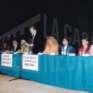 Alocución de Antonio Talavera Palazón en el acto de clausura de la temporada 2003/2004 del Club Natación Aranjuez