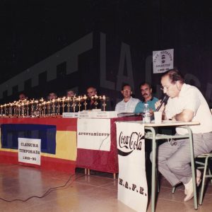 Alocución de Antonio Talavera Palazón en el acto de clausura de la temporada 89/90 del Club Natación Aranjuez