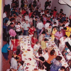 Ágape en la clausura de la temporada 90/91 del Club Natación Aranjuez