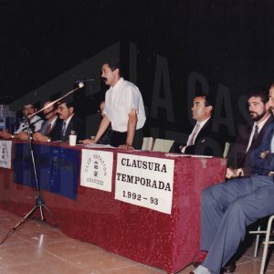 Alocución de Rafael Montero Muñoz, Concejal de Deportes, en la clausura de la temporada 92/93 del Club Natación Aranjuez