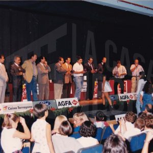 Entrega de trofeos en la clausura de la temporada 94/95 del Club Natación Aranjuez