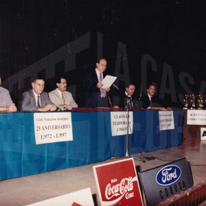 Alocución de Antonio Talavera Palazón en la clausura de la temporada 96/97 del Club Natación Aranjuez y la celebración de su XXV aniversario