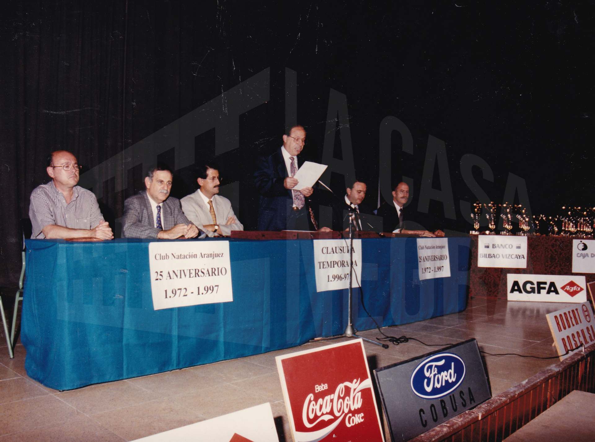 Alocución de Antonio Talavera Palazón en la clausura de la temporada 96/97 del Club Natación Aranjuez y la celebración de su XXV aniversario